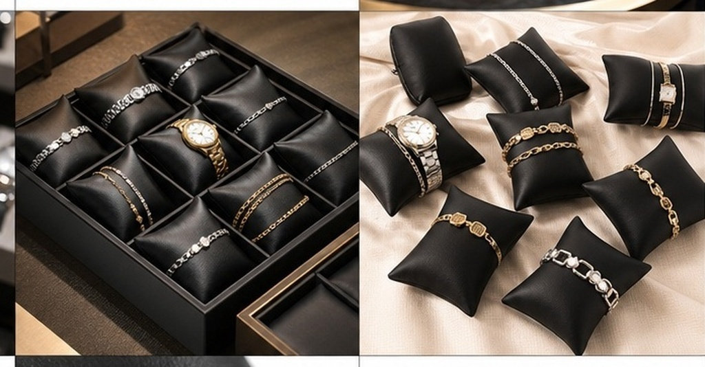 Watch Display Box - 12 adet Saat Yastığı, PU Takı